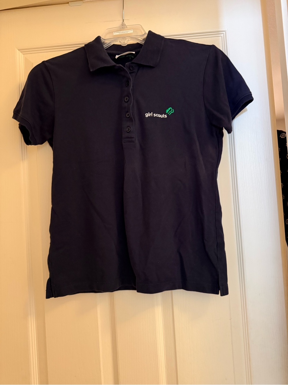 Girl Scouts Navy Polo Shirt with Embroidered Logo